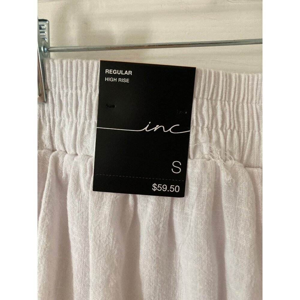 NWT INC INTERNATIONAL CONCEPTS  Tiered Ruffled Shorts  White Small - Picture 4 of 6